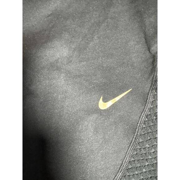 Nike Pro Dri-FIT Leggings Medium Black Mesh Panel Compression Pants - Picture 2 of 5